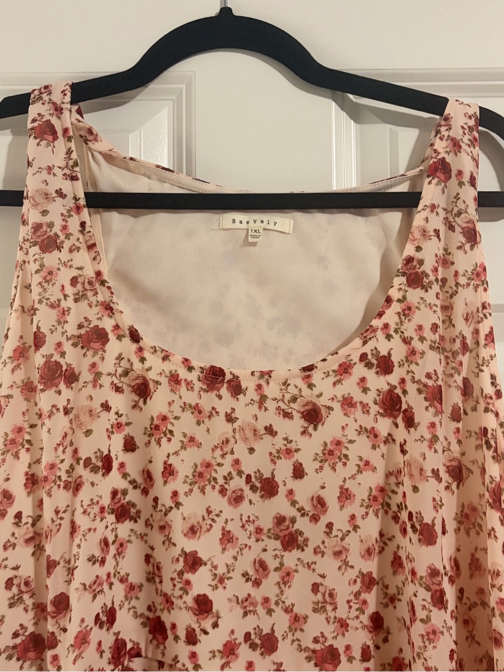 Bev & Ivy Blush Pink Floral High-Low Dress